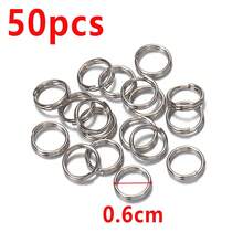 50個 6-20mm 金屬圓形開口鑰匙圈，雙環鑰匙圈連接件，適用於手工DIY鑰匙圈、狗項圈、鑰匙圈珠寶配件 - 雙圈環 - 查看 11