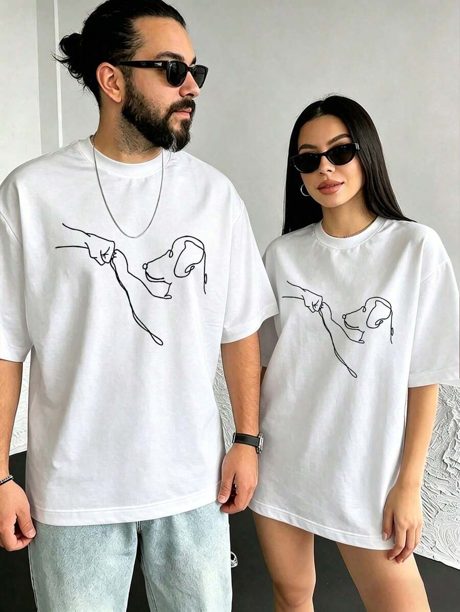 Men T-Shirts - 白色 - 查看 1
