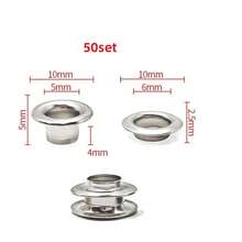 10/30/50 Set Metal Eyelet With Washer Grommet Ring Air Hole Rivet For Leather Bag Shoes Belt Cap Clothes - A - View 33