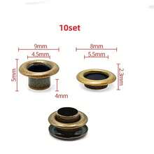 10/30/50 Set Metal Eyelet With Washer Grommet Ring Air Hole Rivet For Leather Bag Shoes Belt Cap Clothes - A - View 31