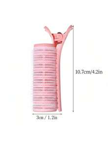 2/1pc Extra Large Heatless Self-Adhesive Hair Curler Set, Fluffy Hair Roller For Students, Slouchy Hair Curler, Root Lift Clip For Air Bangs, Create High Root Voluminous Curls | Damage Repair Overnight Curls And Bangs Styling, Pink, Blue, Yellow Optional, Suitable For Long And Medium Hair - Multicolor - View 10