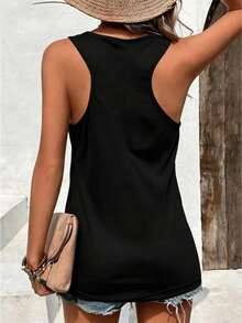 Mary J Blige Graphic Tank Tops Women, Y2K Summer Sleeveless Tops, Music Festival Going Out Crop Tops, Casual Streetwear - 黑色6 - 查看 2