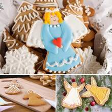 Mermaid Cookie Cutter, 4.45 Inch Mermaid Tail Shape, Summer Theme Cookie Mold, Crown Angel Stainless Steel Metal Cutter, Suitable For Birthday Party And Valentine's Day - View 8