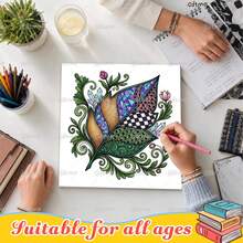 One Zentangle A Day Coloring Book, 24 Pages Intricate Mandala & Abstract Zentangle Line Art, 6-Week Creative Drawing Guide For Relaxation, Inspiration & Fun, Ideal For Hand Coloring, Art Decor & Stress-Relief Leisure - Coloring Book - View 5