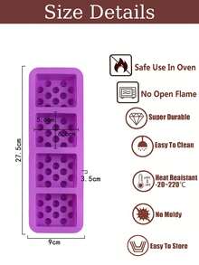 4-Cavity Massage Ball Silicone Mold Ice Cube Baking Tray 3D Shaped Handmade Art DIY Silicone Tool Set, Silicone, Non-Stick, Easy Release, Heat Resistant, Reusable Silicone Ice Cube Mold, Massage Ball Silicone Mold, Multi-Cavity Baking Mold, Ice Cube Maker, Chocolate Mold, Gummy Candy Mold, Wax Melting Mold, Soap Mold, Home Kitchen Gadget - Multiple Styles - View 5