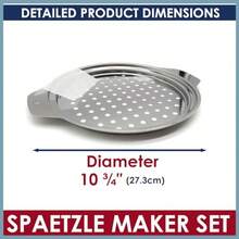 Linlin Stationery Store Stainless Steel Spaetzle Maker Lid With Scraper Traditional German Egg Noodle Maker Pan Pot Spaghetti Strainer - View 6
