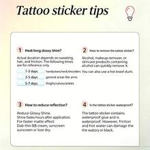 2pcs 3D Gradient Blue Butterfly Temporary Tattoo Stickers, Realistic Waterproof Disposable Body Decals, Sweet & Cool Body Accessory - Red - View 4