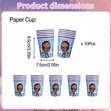 Universal Authorized 1 Set Cartoon Popular Game Pink & Purple Theme Party Disposable Tableware Set, Suitable For Birthday Celebration Packaging Box, Candy Box, Popcorn Box, Outdoor Activity Theme Party Photography Props Decoration Supplies, Tableware Set Includes Tablecloth, Banner, Backdrop, Napkins, Cute Pattern Kitchen & Restaurant Theme Party Tableware Decoration Supplies, Perfect Holiday Gift - Multicolor - View 2