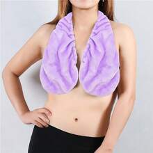 1pc Adjustable Halter Bath Towel Bra For Large Bust, Hands-Free Strapless Wrap Towel, Secure Snug Soft Quick-Dry Skin-Friendly Body Drying Towel, Suitable For Bathroom And Home, Bra Towel, Chest Towel, Tata Bath Towel Bra - Neck Towel - View 11