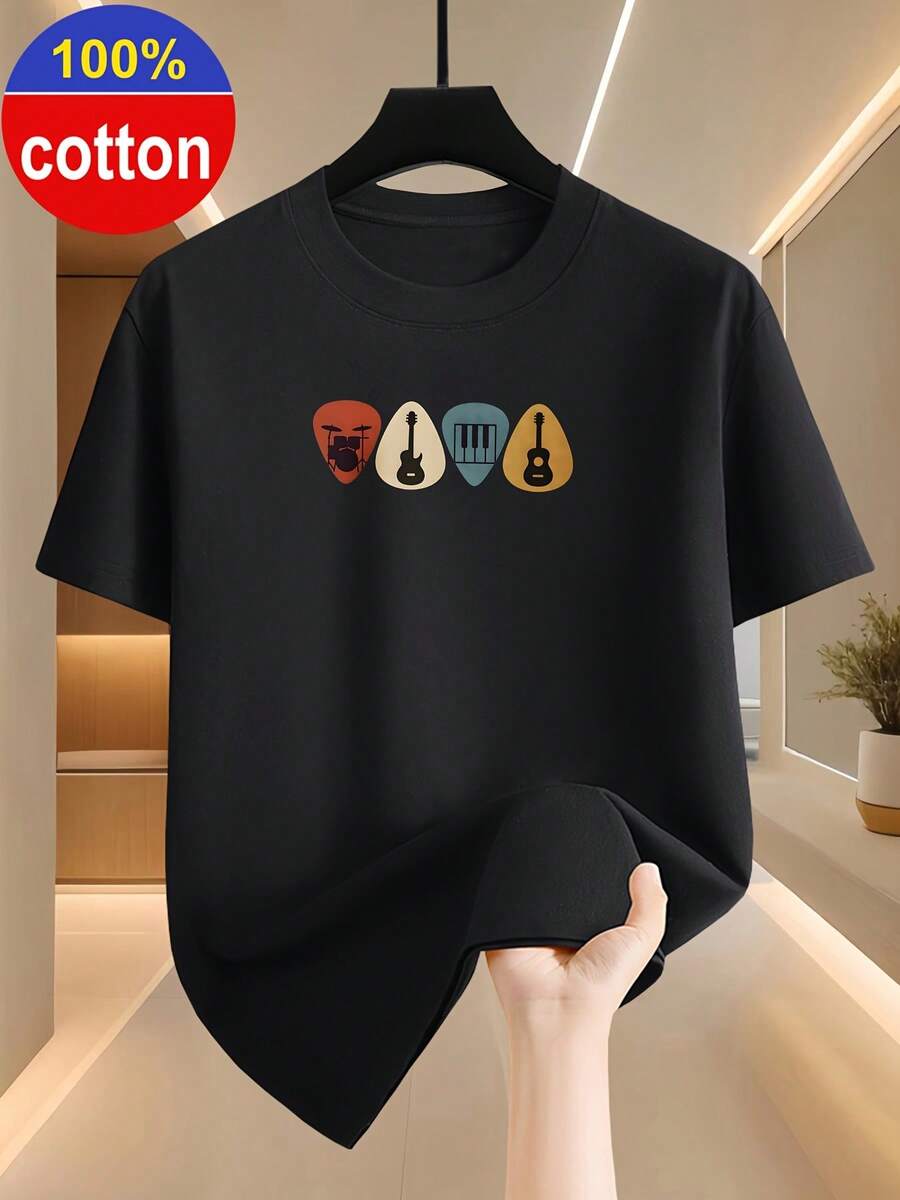 Men Outdoor Tees & Tanks - Black - View 1