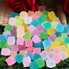 Realistic Mini Colorful Glow-In-The-Dark Cube Resin Food Toy Decor, Handmade DIY Phone Case Accessories, Photography Props Material, Holiday Gift For Friends - Multicolor - View 2