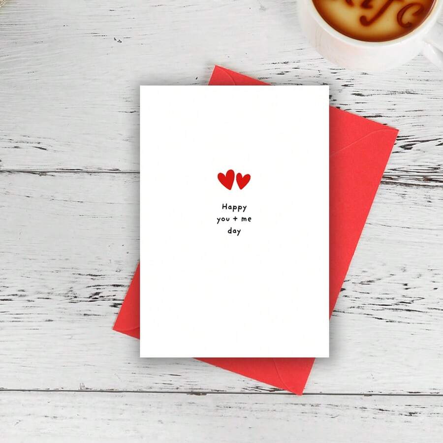 Birthday Card, Anniversary Card, Happy You And Me Day, Anniversary Card For Boyfriend, Girlfriend, Husband, Wife, Partner, Funny Card, Love Card, Cute Anniversary - Multicolor - View 1