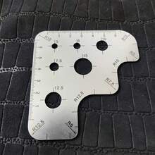 Leather Cutting Square Ruler, Measuring Gauge Tool, Ruler, Gauge, Arc Angle Measuring Tool - Essential Leather Processing Tools For Craftsmen. - A - View 1