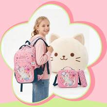 Mochilas lindas para niñas, mochila para portátil con bolso cruzado y estuche para lápices, conjuntos para primaria y secundaria, vuelta al colegio - Mochila escolar infantil - Ver 10