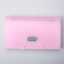1pc Candy Color A6 Mini 13-Slot Accordion Folder Multi-Layer Document Organizer File Holder - A - View 10