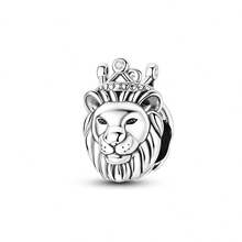 1pc Silver Plated Animal Series Forest Elephant Tiger Lion Dinosaur Zebra Sloth Rabbit Panda Pendant Beads Suitable For Bracelet Bangle Necklace Beads Suitable For DIY Jewelry Making Human And Nature Theme Beads - Silver - View 42
