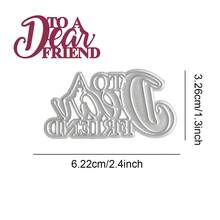 Christmas-Themed Blessing Art Words Metal Cutting Dies Suitable For Holiday Gift Decoration Cards, For Handmade Cards, Photo Albums, Scrapbook Decorations, Template Art Decoration - Metal Cutting Dies - View 12