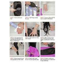 Women's Thick Invisible Clip-In Hair Extensions - Synthetic Hair Pieces, Short Straight Voluminous, Platinum Blonde & Multi-Color Options, Suitable For Thin Hair And Daily Styling - White - View 7