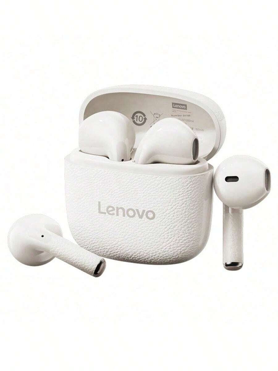 Lenovo 联想EA166无线蓝牙耳机，智能通话降噪半入耳式耳机，IPX3防水，低延迟，HiFi音质，联想原装音乐游戏耳机