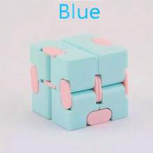 1PC Teenager Brain Teaser Cube, Fidget Toy For Mind Training And Stress Relief, Puzzle Magic Cube, Creative Infinite Cube, Macaron Candy Color, Finger Exercise Stress Relief - Multicolor - View 8
