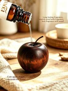 Apple Wood Diffuser, Flameless Aromatherapy For Home Bedroom, Essential Oil & Cologne Diffuser, Long-Lasting Car Fragrance - Apple Diffuser Wood - View 2