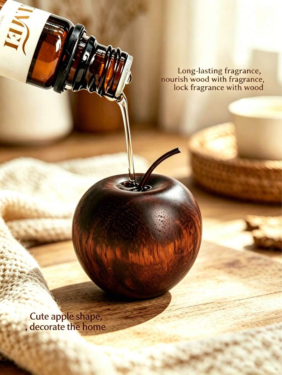 Apple Wood Diffuser, Flameless Aromatherapy For Home Bedroom, Essential Oil & Cologne Diffuser, Long-Lasting Car Fragrance