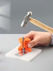 1Pc Metal Stamping Jig Mumerical Letter Punching Steel Stamp Holder Clamping Tool,Simple Auxiliary Tool For Jewelry Stamping Punch,Striking Stamping Clamp Portable Manual Punching Fixture Heavy‑Duty Hardware Tool For DIY Craft Metalworking Projects - View 12