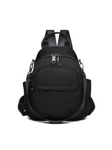 Nueva bolsa de cuna de moda de gran capacidad, mochila de unicolor, bolsa de almacenamiento multifuncional, bolsa de viaje para mamá, bolsa de hombro, - Multicolor - Ver 12