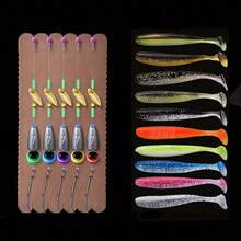 ANFS 15pcs Premium Jig Head Wide Belly Crank Hook Set, Fishing Hook Set-Suitable Fishing Gear Essential Fishing Gear Finished Set - Multicolor - View 3