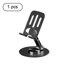 Metal Phone Stand Desktop 360° Rotating Stable Portable Sturdy Foldable All-Metal Phone Holder - Light Grey - View 12