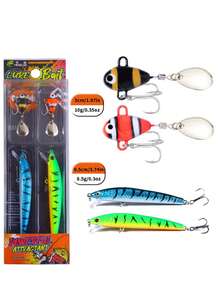 HENGJIA Fishing Bait Set Wobbler For Bass Pike Sea Fishing Lures Kit Long Casting Minnow Crankbait VIB SOFT LURE Carp Tackle Accessories - Multicolor - View 12