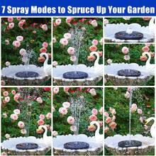 Garden Pond Solar Fountain Pump Kit 3W Circular Solar Power Supply With LED Color Lights Suitable For Gardens, Courtyards, Ponds, Terraces, Etc. For Thanks Giving Christmas New Year Gifts - Black - View 11