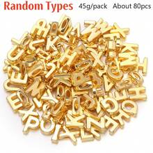 45g/Set Acrylic Letter Beads With Oval/Square Hole Design, DIY Handmade Beaded Bracelets, Anklets, Necklaces And Earrings Jewelry Materials, Crafts Phone Chains, Keychains, Clothing Bag Charms, Dreamcatchers, Tassel Pendant Accessories - Multicolor - View 11