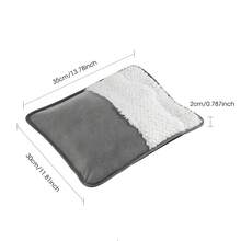 Hailicare Foot Warmer,50℃ Constant Temperature,Heated Foot Warmer With Ultra Soft Plush & Skin-Friendly,Machine & Hands Washable,Suitable For Bed/Under Desk/Office/Home,Fits Multiple Body Parts,Fast Heating,Universal USB Port - Grey - View 11