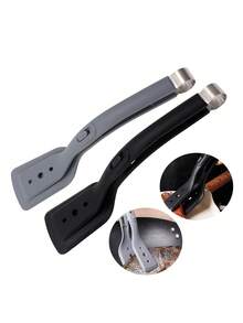 1pc 2-In-1 Silicone Spatula Tongs, Heat-Resistant Non-Stick Food Tongs For Frying Pan, Home Use For Flipping Fish And Steak, Outdoor BBQ Multi-Function Food Tongs, Multi-Function BBQ Meat Tool Suitable For Steak, Fish, Pancakes, Kitchen Baking And Outdoor BBQ Accessories, Outdoor Kitchen Gadget - Barbecue Tongs - View 1