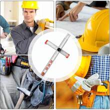 65cm Aluminum Alloy T-Square Woodworking Ruler, 4-In-1 Multi-Angle Measuring & Drilling Positioning Tool For Carpentry Cabinet Hole Layout, Precision Drafting - 65*5cm - View 12