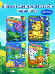 1pc Spanish Foam Book, Insect / Number / Ocean Shape / Basic Vocabulary Theme, With Beautiful Illustrations To Attract Children's Attention And Inspire Imagination, Excellent Spanish Language Learning Book Back To School - Multicolor - View 12
