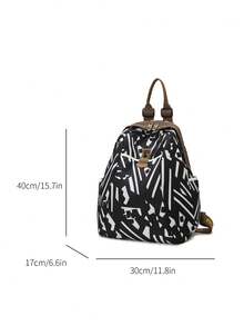 New Fashion Cradle Bag Large Capacity Solid Color Backpack, Storage Bag Multi Functional Travel Mommy Bag Shoulder Bag, - Multicolor - View 10