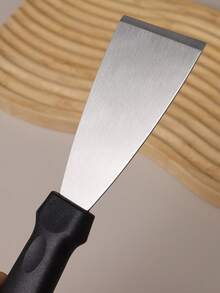 1pc Multi-Specification Thickened Stainless Steel Cooking Spatula, Plastic Handle/Wooden Handle Triangular Slanted Spatula, Outdoor Camping Hanging Hole BBQ Cooking Tool, Home Kitchen Baking Food Serving Spatula, Lightweight Easy To Clean Meat Spatula, Home Kitchen Baking Cake Spatula, Meat/Steak/Pancake Flipping Spatula - Shovel - View 7