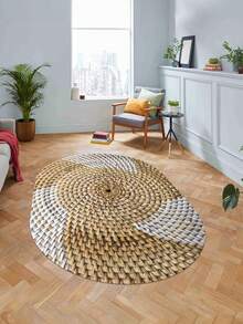 Digitally Printed Non-Slip Washable Runner And Area Rug Living Room Carpet, Modern Design | Modern, Scandinavian, Bohemian And Classic Styles | 100% Polyester - Grey - View 4