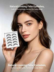 5 Pairs Cartoon Little Devil False Eyelashes, Natural Girl Group Style And Fairy Style, Tapered Tip Full Strip False Eyelashes, Exaggerated Curly European And American Style, Tweezers Included - View 4