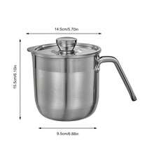Egg White Separator | Multiple Eggs Separator Stainless Steel,Large-Capacity Multiple Eggs With Lid And Handle For Kitchen Meringue Cream - Silver Gray - View 4