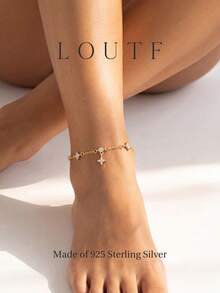 1pc Women's Anklet Jewelry Anniversary Birthday Gift - Gold - View 3