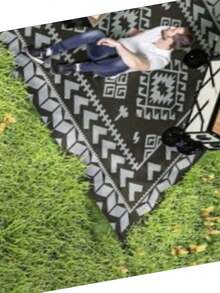 Reversible Outdoor Rug  Shipping (Prohibited By -) - as Pic - View 3