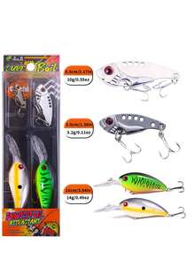 HENGJIA Fishing Bait Set Wobbler For Bass Pike Sea Fishing Lures Kit Long Casting Minnow Crankbait VIB SOFT LURE Carp Tackle Accessories - Multicolor - View 8