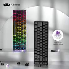 -BOX 68% Magnetic Axis Mechanical Keyboard, Hall Effect Rapid Trigger Keyboard 0.01mm RT Precision, RGB Gradient Backlight, Full Key Hot-Swappable Keyboard, Suitable For FPS Gamers & Office Typing, Desktop/Laptop/Win/MacOS - View 9