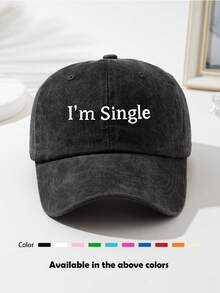 1 pieza Gorra de béisbol unisex de unicolor desgastada, visera deportiva vintage lavada, transpirable, adecuada para salidas diarias, pesca, viajes al aire libre - Multicolor - Ver 21
