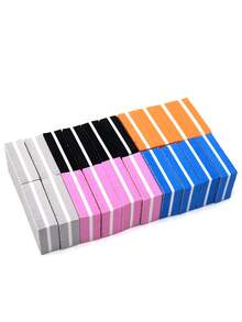 20pcs/Pack Mixed Color Mini Sponge Nail Files, Nail Polishing Tools, Manicure Supplies - Multicolor - View 7