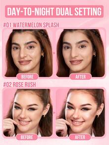 MISSLYN 1Pc Perfect Match Day & Night Fixing Spray Kit, Matte & Glow Setting Spray Duo, Ultra Fine Mist, Lightweight Formula, Face Makeup Setting Mist, Y2K/Travel/Daily, Long-Lasting/Soft Glam/Natural Glow, Setting Spray, Halloween Makeup - #Set 1 - View 7