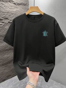 Men T-Shirts - 黑色 - 查看 3